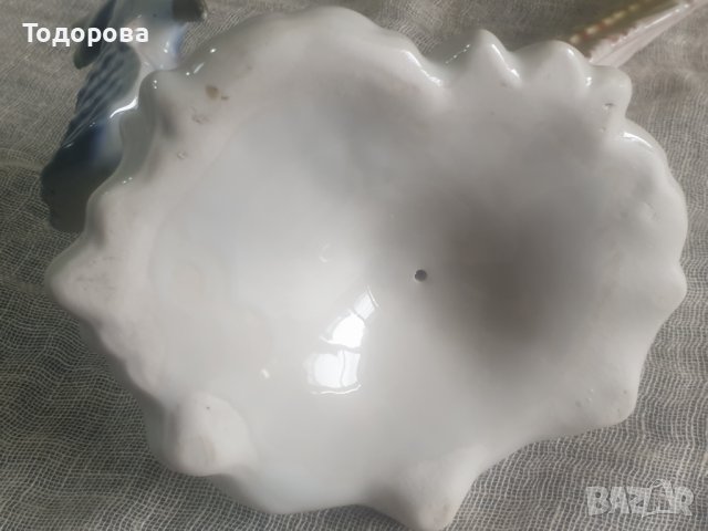 Голяма порцеланова фигура на папагал., снимка 5 - Антикварни и старинни предмети - 38184967