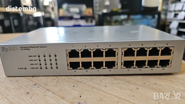 16 портов Суич ZyXEL ES116P 16 port 10/100 unmanaged