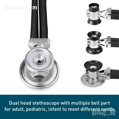 Професионален стетоскоп 5-в-1 Sprague Rappaport, за възрастни, деца и бебета, снимка 4 - Уреди за диагностика - 52606697