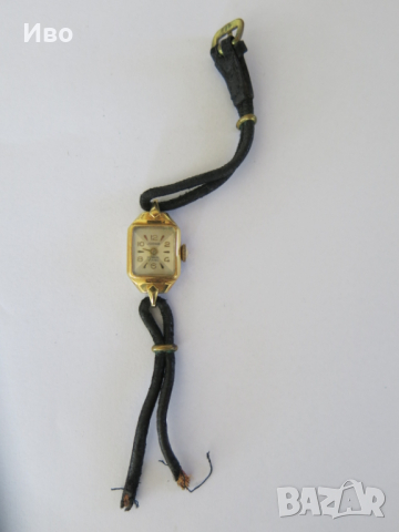 Рядък дамски механичен ретро часовник Jodar, incabloc, 17 rubies, позлатен, снимка 2 - Мъжки - 44696312