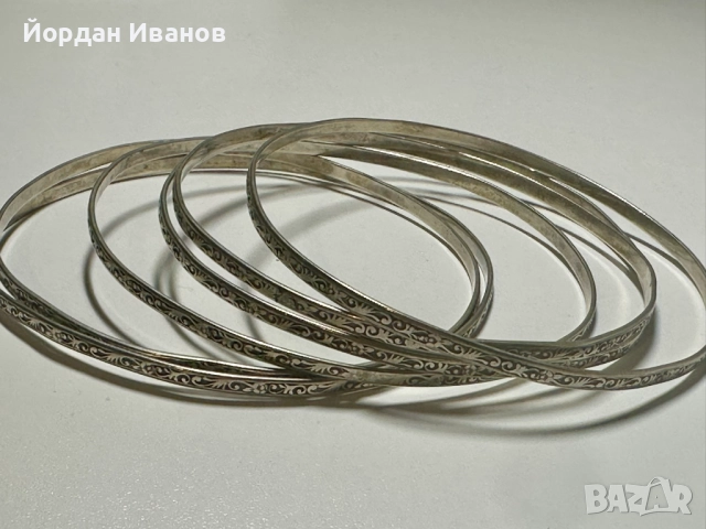 Сребърни български гривни-СБХ, снимка 3 - Колиета, медальони, синджири - 52285534