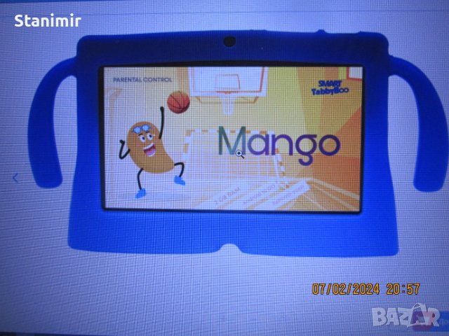 Детски таблет SMART TabbyBoo Mango (2022) 2GB RAM, Android 10 GoFast, Wi-Fi, , снимка 3 - Таблети - 44183145