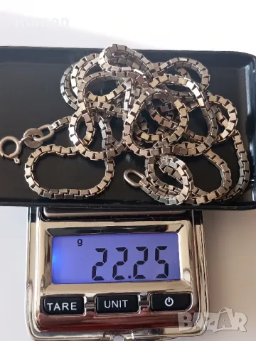 Сребърен ланец , снимка 3 - Колиета, медальони, синджири - 48963019