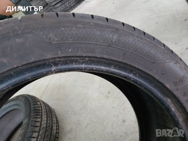 1 бр.лятна гума kleber 245 45 18 dot 0119, снимка 6 - Гуми и джанти - 44473161