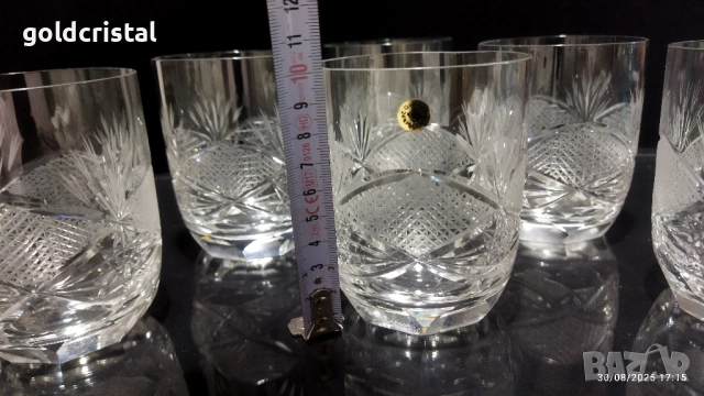 Кристални чаши, снимка 3 - Антикварни и старинни предмети - 35529969