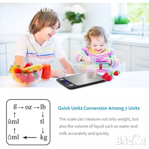 Прецизна домакинска везна до 5 кг., снимка 6 - Други стоки за дома - 40039302