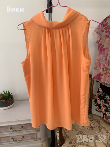 Дамски топ в цвят праскова размер 38 подходящ за S-M, снимка 3 - Корсети, бюстиета, топове - 44687310
