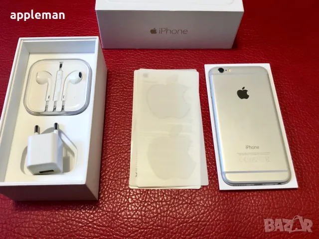 Apple iPhone 6 64Gb Silver Фабрично отключен Батерия 100%