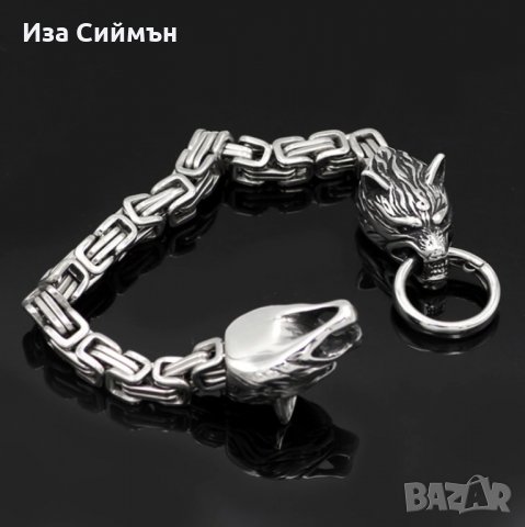 Викингска гривна Фенрир, снимка 4 - Гривни - 35596046