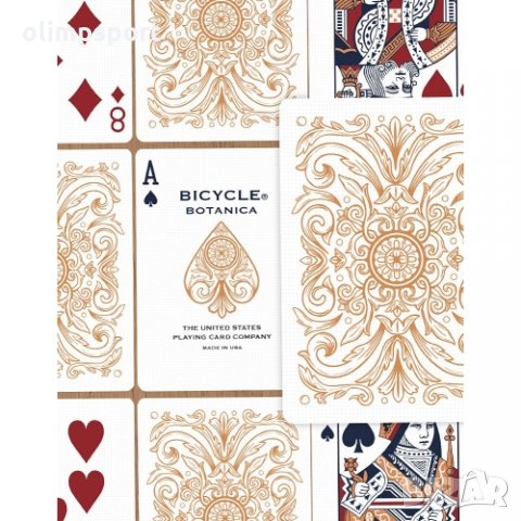 карти за игра BICYCLE BOTANNICA нови отличаватсе с красиво богато медно фолио, което подчертава диза, снимка 3 - Карти за игра - 34186979
