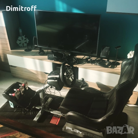 Playseat Evolution Black + Волан Logitech G27 + Shifter + Floor Mat Next Level Racing