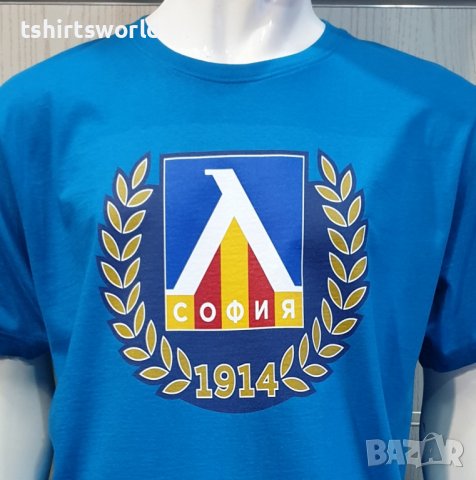 Нова мъжка тениска на футболния отбор ЛЕВСКИ в син цвят, снимка 5 - Тениски - 39173489