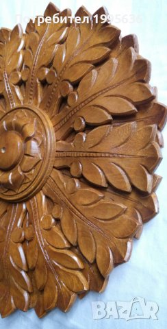Дърворезба, розета за таван, снимка 3 - Други - 22001630
