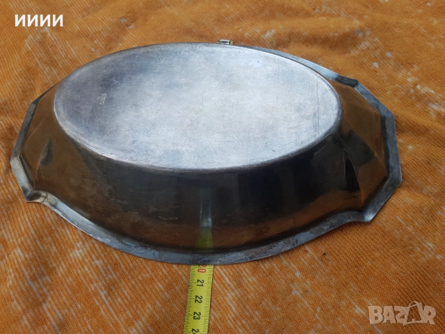 Посребрена фруктиера ABS, снимка 2 - Антикварни и старинни предмети - 52849061