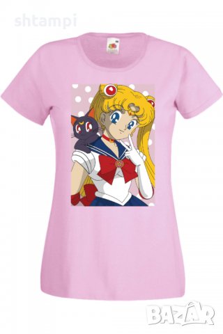 Дамска тениска Sailor Moon 02, Анимация,игра,Празник,Повод., снимка 10 - Тениски - 37946261