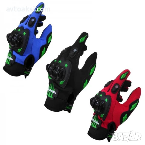 Мото/Вело Ръкавици Monster Черни/Сини/Червени, снимка 2 - Аксесоари и консумативи - 50590798