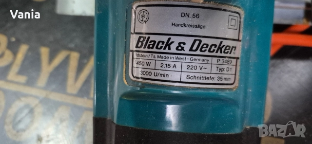 Ръчен циркуляр B&D, снимка 5 - Циркуляри - 52866558
