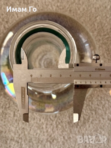 hookahTree Pearl стъклена ваза за наргиле ~45 мм гърловина – аксесоар за shisha / hookah, снимка 4 - Наргилета - 52440414