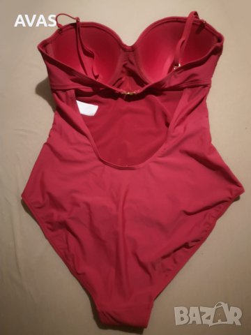 Нов цял бански Waikiki 44 размер винено червен, снимка 2 - Бански костюми - 36685366