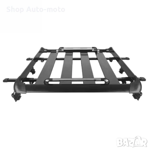 Багажник за покрив Automat - Алуминий + стомана, Универсален 127 х 96см, Черен, снимка 3 - Аксесоари и консумативи - 52234580