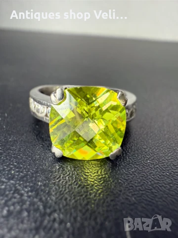 Сребърен пръстен с циркони №7351 , снимка 5 - Пръстени - 51427620