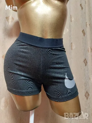 Nice L Черен къс клин със сребрист брокат , снимка 2 - Клинове - 49854011