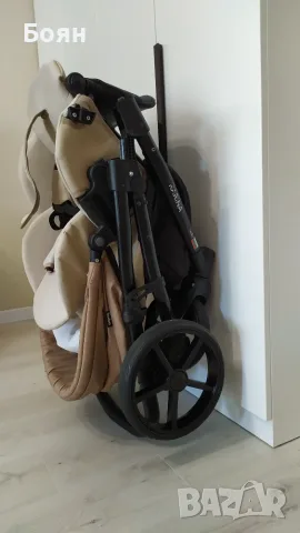 Бебешка количка 3в1 Buba Karina Light Beige / Светла Бежова, снимка 13 - Детски колички - 55777052