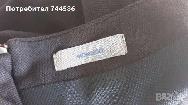 Дамска черна рокля, снимка 3 - Рокли - 30371792