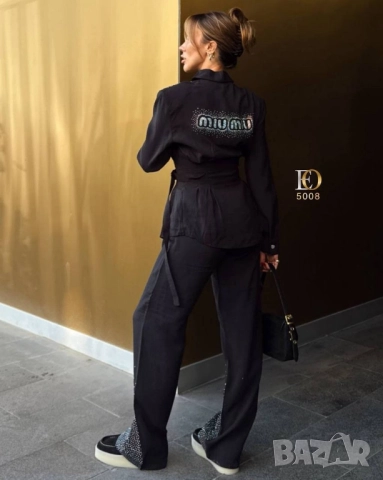 дамски комплекти яке и панталон деним miu miu 