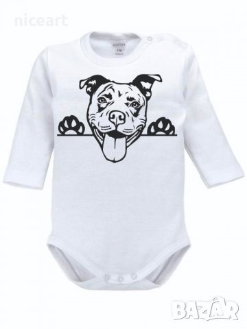 Боди с щампа пит бул