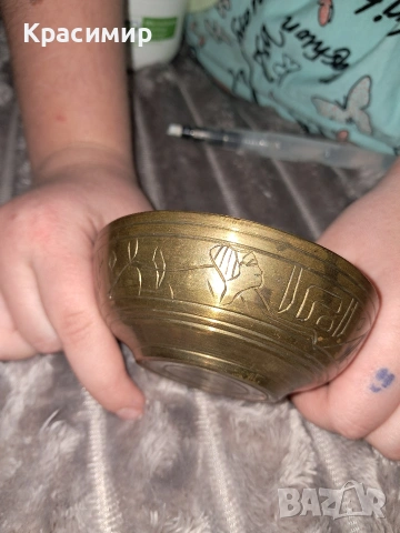масивна бронзова купичка , снимка 3 - Антикварни и старинни предмети - 53239017
