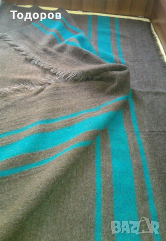 Домашно тъкано одеяло от чиста вълна, снимка 1 - Олекотени завивки и одеяла - 29523758