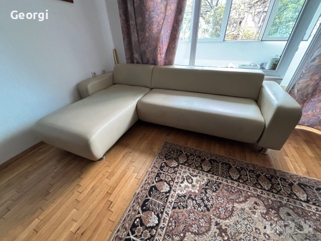 Ъглов диван от еко кожа