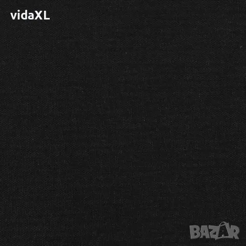 vidaXL Табла за легло, черна, 200x5x118/128 см, плат, снимка 7 - Тоалетки - 56146626