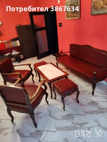 Старинна Унгарска мека мебел, снимка 7 - Дивани и мека мебел - 52248109