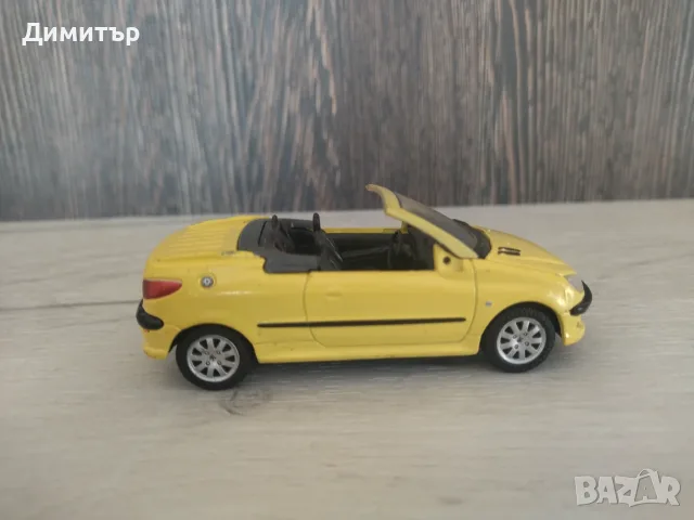 Метална количка Peugeot 206  !!!, снимка 4 - Колекции - 55923625