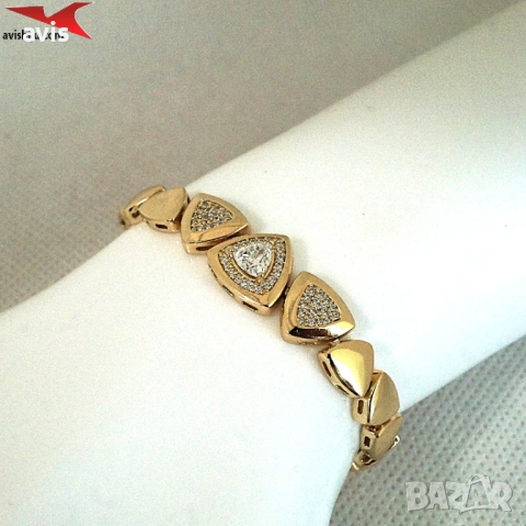 Гривна с 14К златно покритие 234870, снимка 4 - Гривни - 54087068