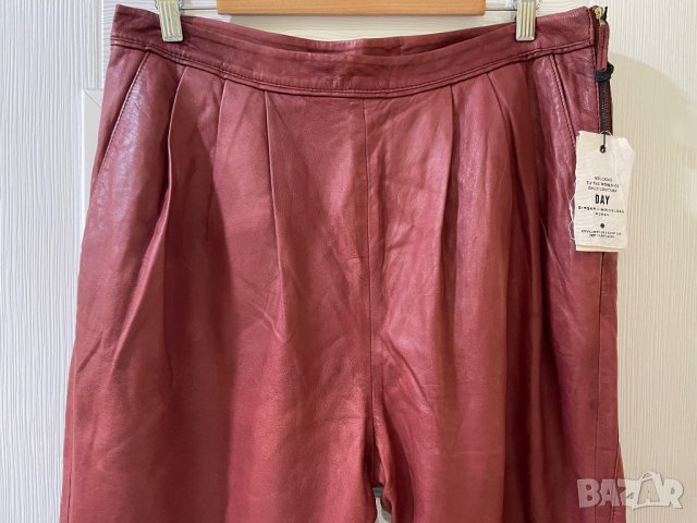 DAY BIRGER et MIKKELSEN уникален нов кожен панталон, ЕСТЕСТВЕНА кожа. 36 размер, снимка 8 - Панталони - 38610241