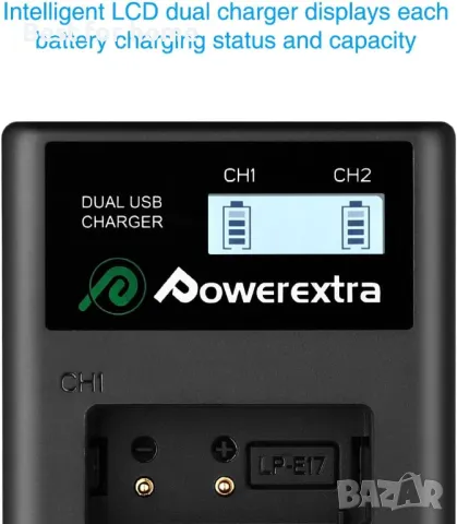 Батерии LP E17 и USB зарядно за фотоапарати Canon от Powerextra, снимка 5 - Батерии, зарядни - 48447820