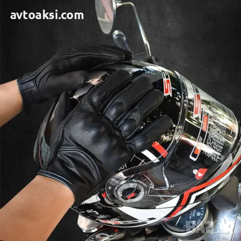 Мото Ръкавици Естествена Кожа 2 БР/К-Т-721108, снимка 4 - Аксесоари и консумативи - 49002880