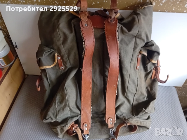 СТАРА БРЕЗЕНТОВА РАНИЦА, снимка 3 - Други ценни предмети - 42014335