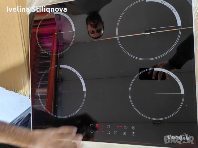  Стъклокерамичен плот за вграждане с 4 зони, 9 нива на мощност, снимка 2 - Печки, фурни - 52349576