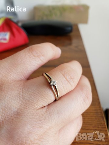 Sofia - Antwerpen пръстен с брилянт / диамант, снимка 7 - Пръстени - 40831575