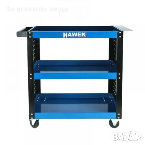 Количка за инструменти с 3 рафта и поставка за отвертки HAWEK, снимка 2 - Отвертки - 50350863