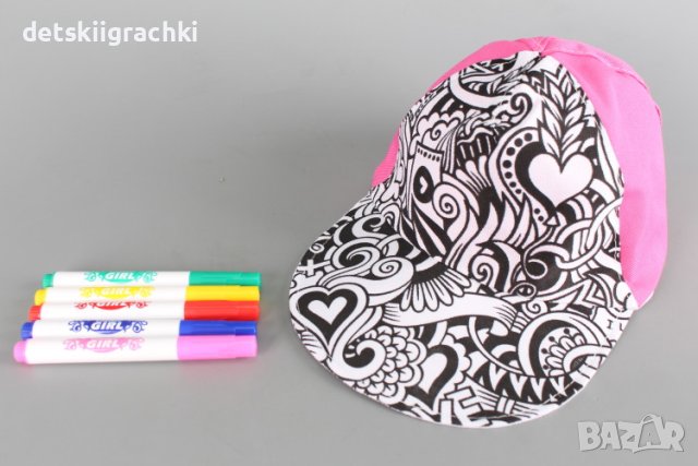 Шапка за оцветяване -креативен комплект, снимка 2 - Шапки, шалове и ръкавици - 42717521