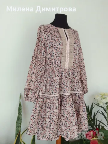 Дамска рокля с дълъг ръкав , снимка 7 - Рокли - 50063143