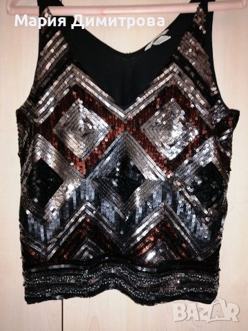 Парти потник с пайети H&M, снимка 2 - Потници - 36723321