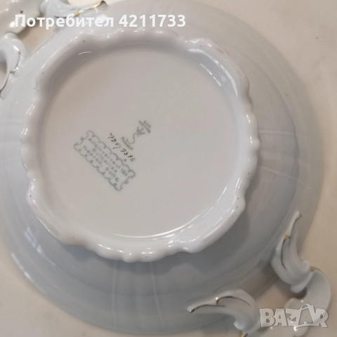 прекрасен супник с позлата НОВО, снимка 6 - Сервизи - 52833843