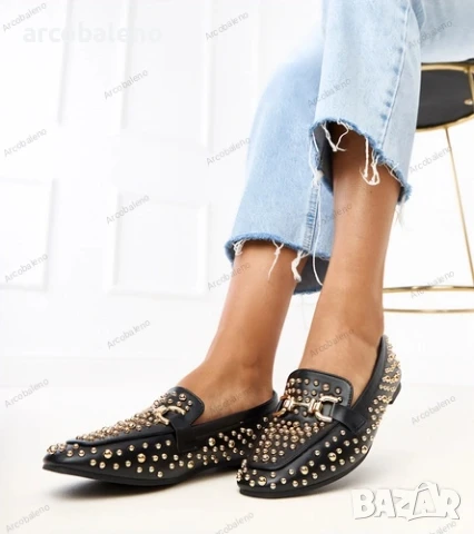 Дамски мокасини с шипове Lea, 3цвята , снимка 10 - Дамски ежедневни обувки - 50960107