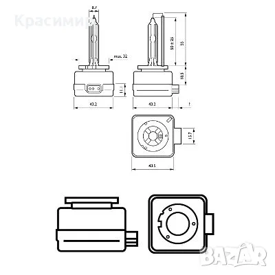 Крушка, фар, снимка 4 - Части - 48387191